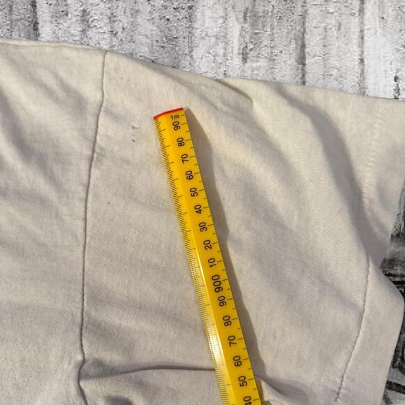 Vintage Genesis Band Tee - L Jerzees T-Shirt- White 80s Tour Shirt - Picture 8 of 8